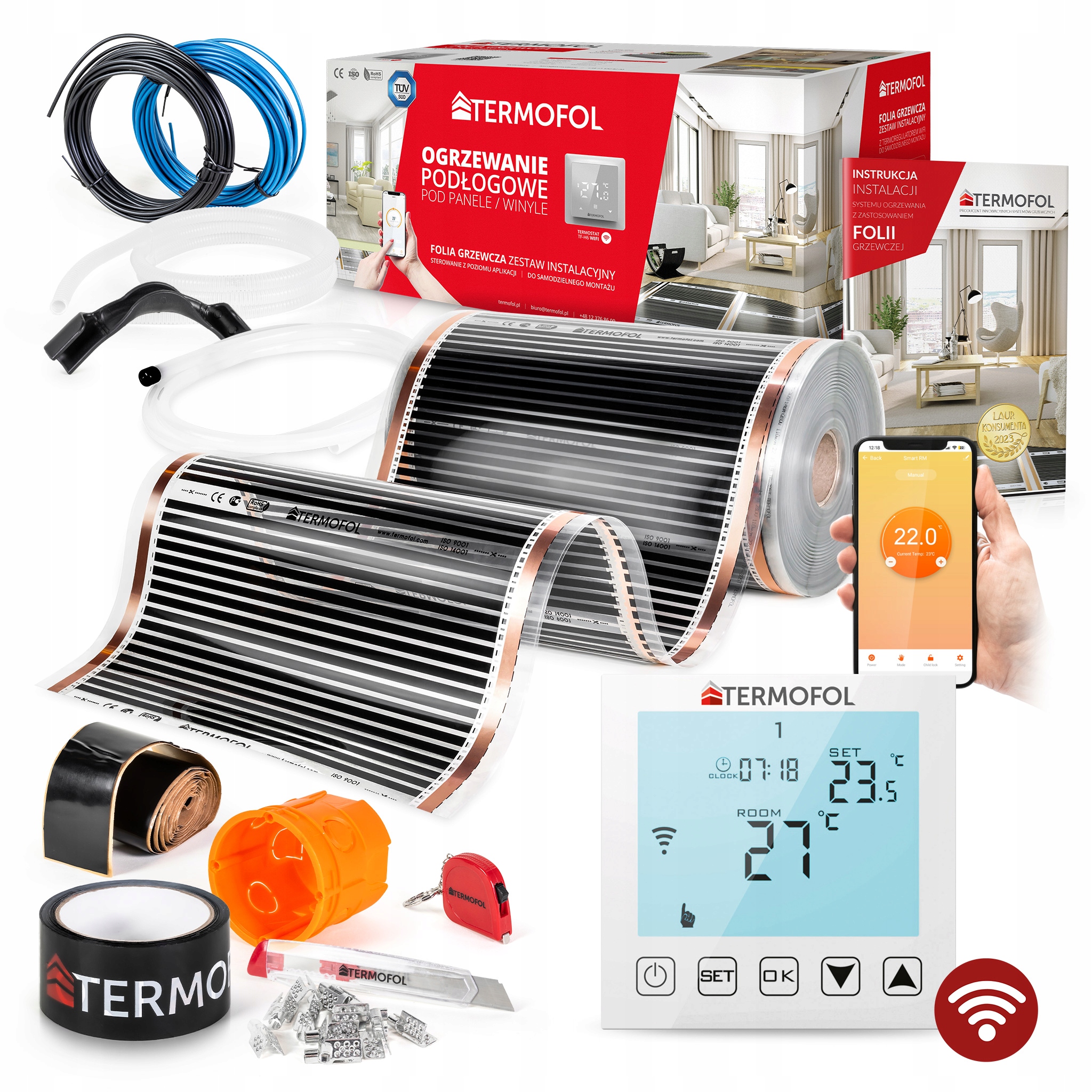 12m2-SadaFólia-Vykurovacia rohož50cm140 W/m2 TFH6WIFI
